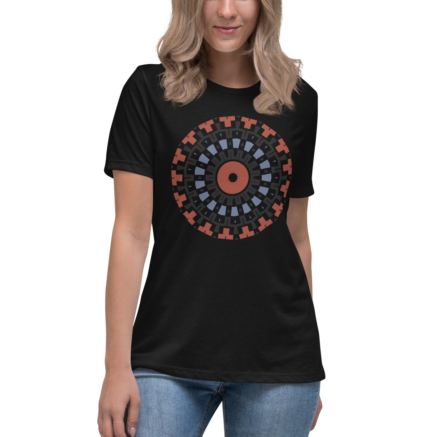 T-shirt damski o swobodnym kroju