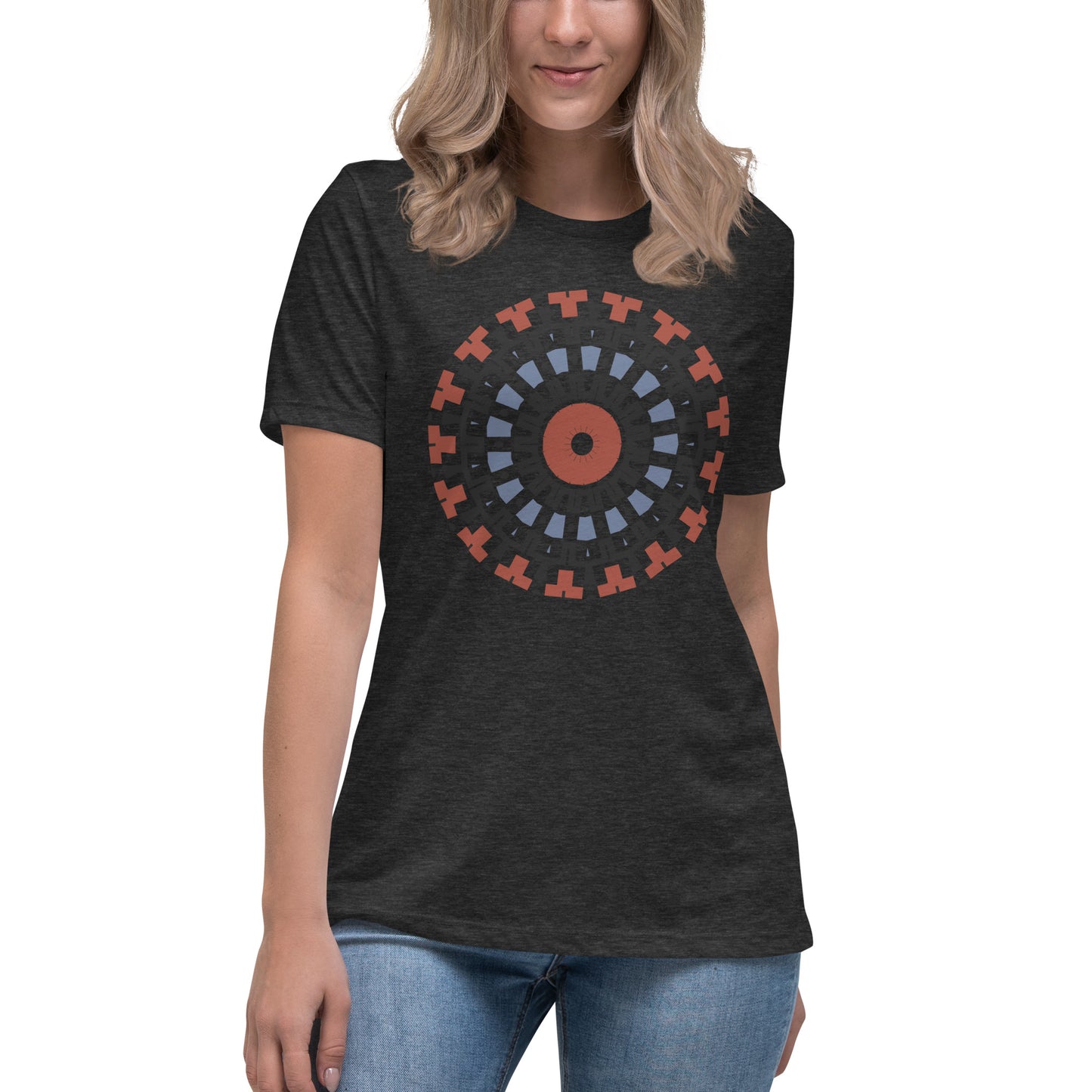 T-shirt damski o swobodnym kroju
