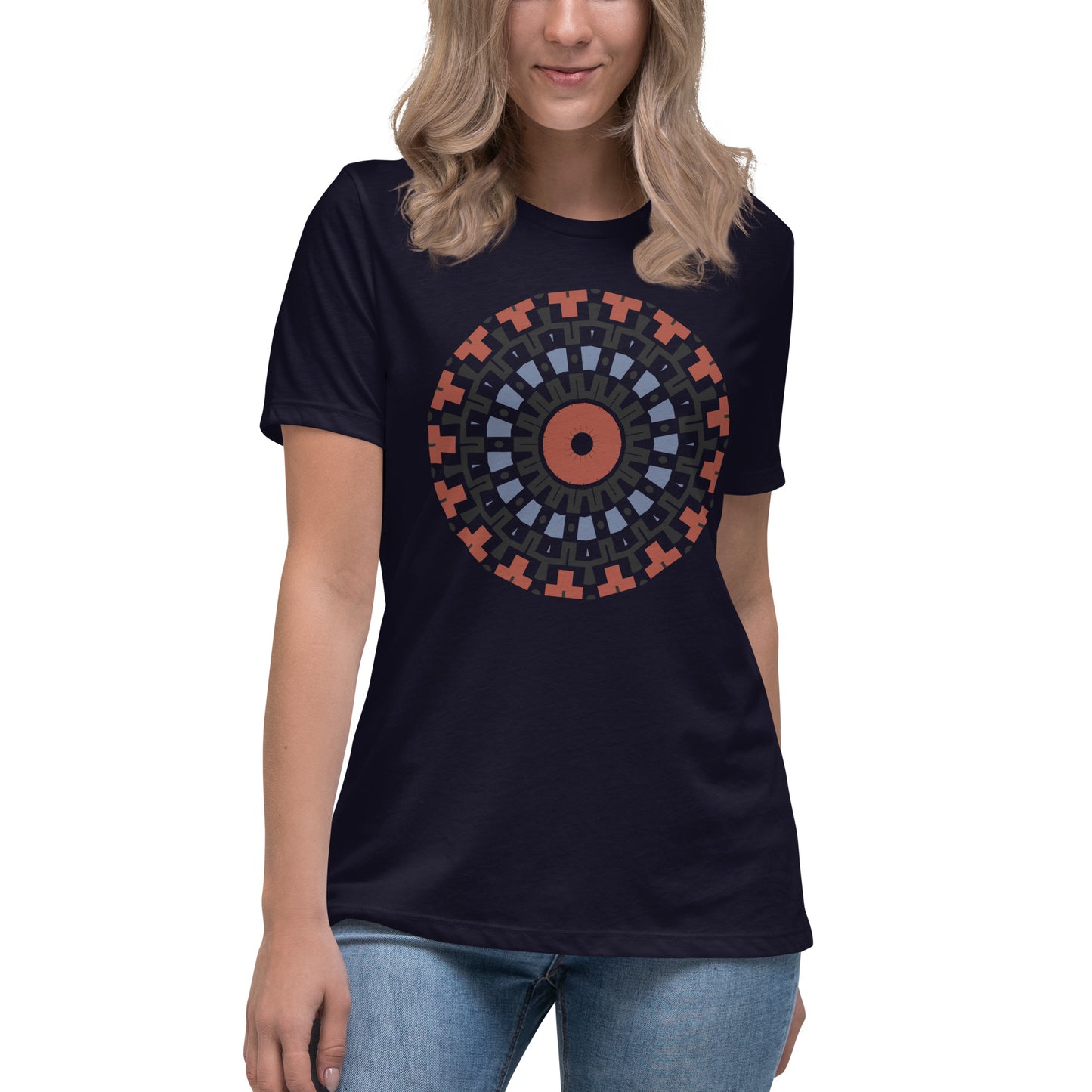 T-shirt damski o swobodnym kroju