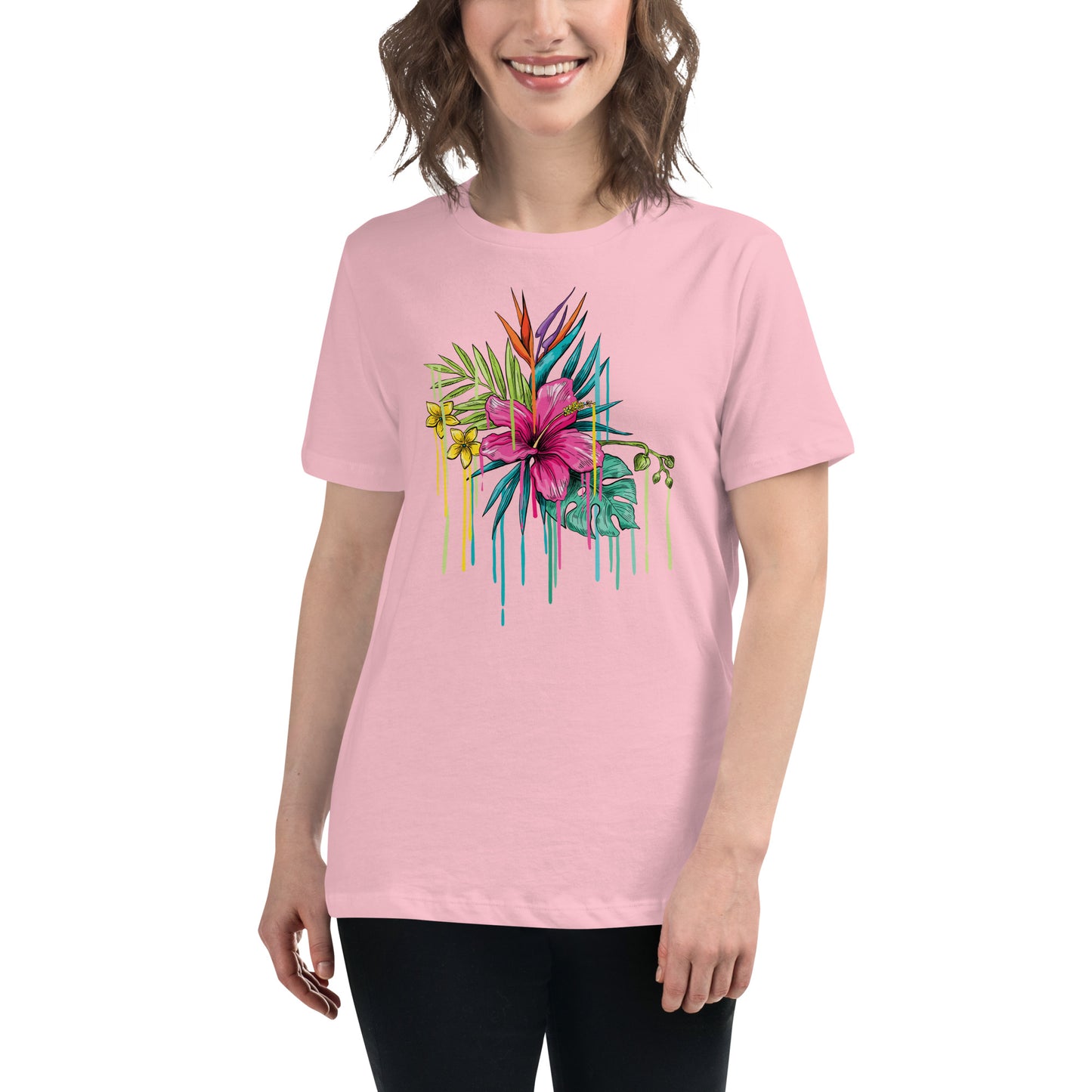 T-shirt damski o swobodnym kroju
