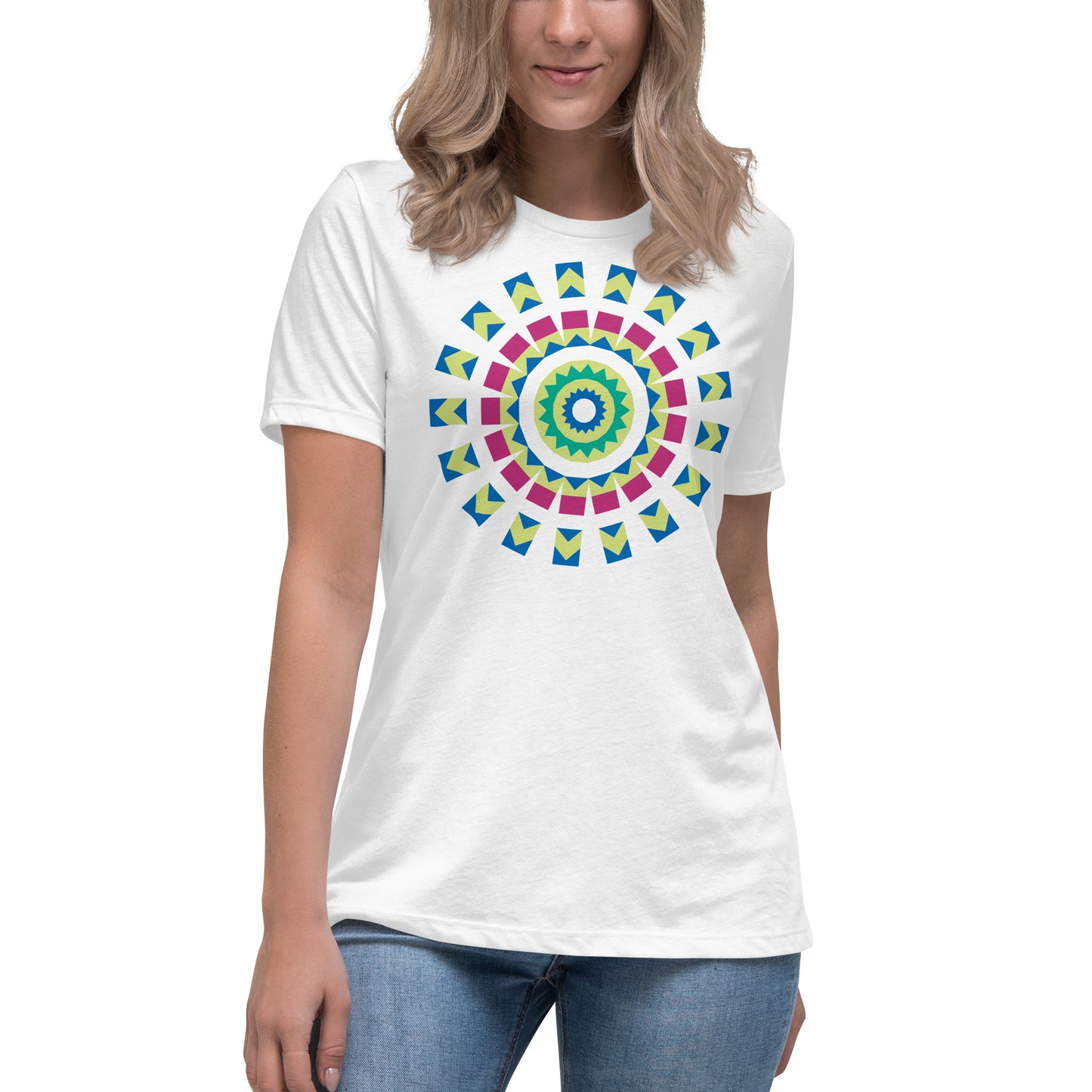 T-shirt damski o swobodnym kroju