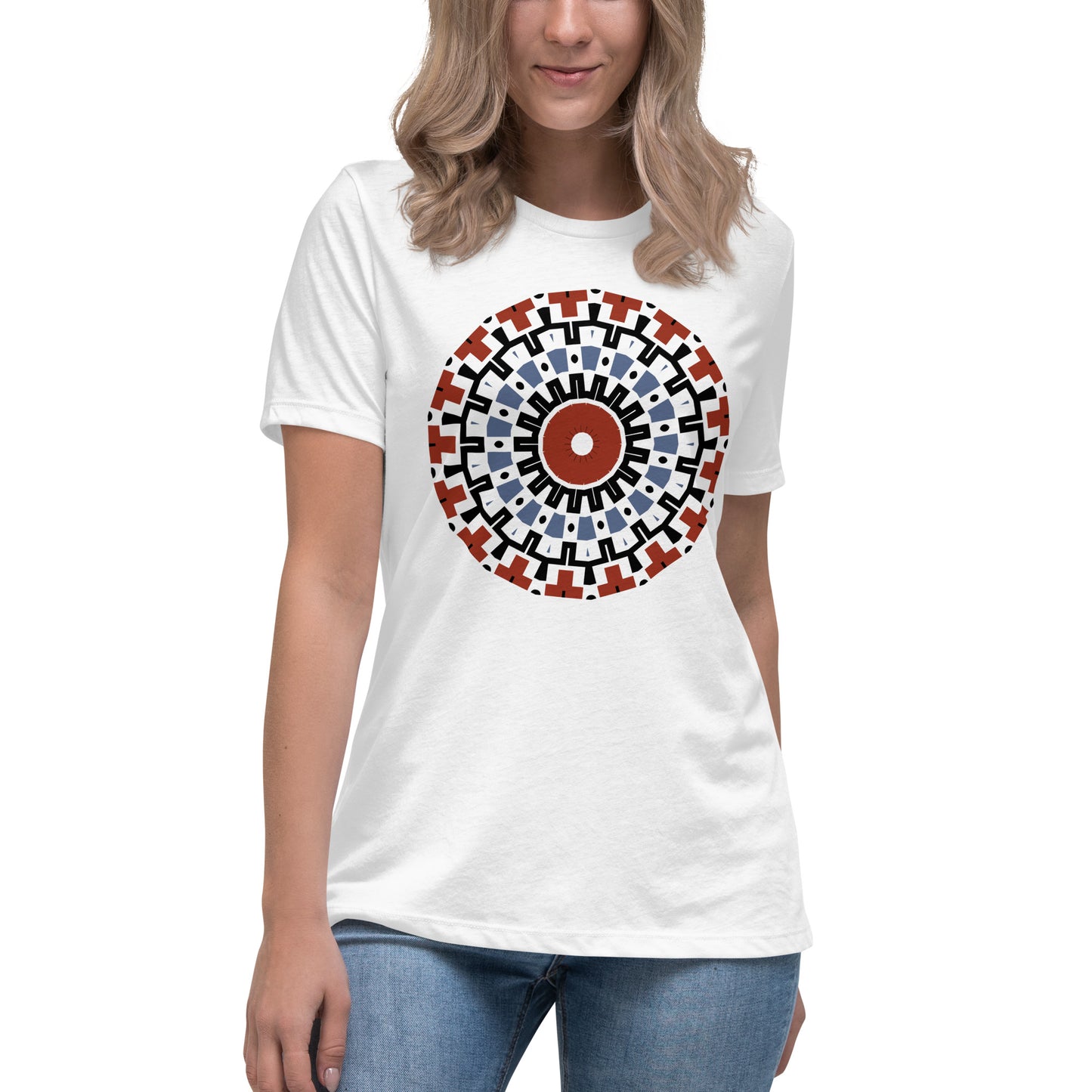 T-shirt damski o swobodnym kroju