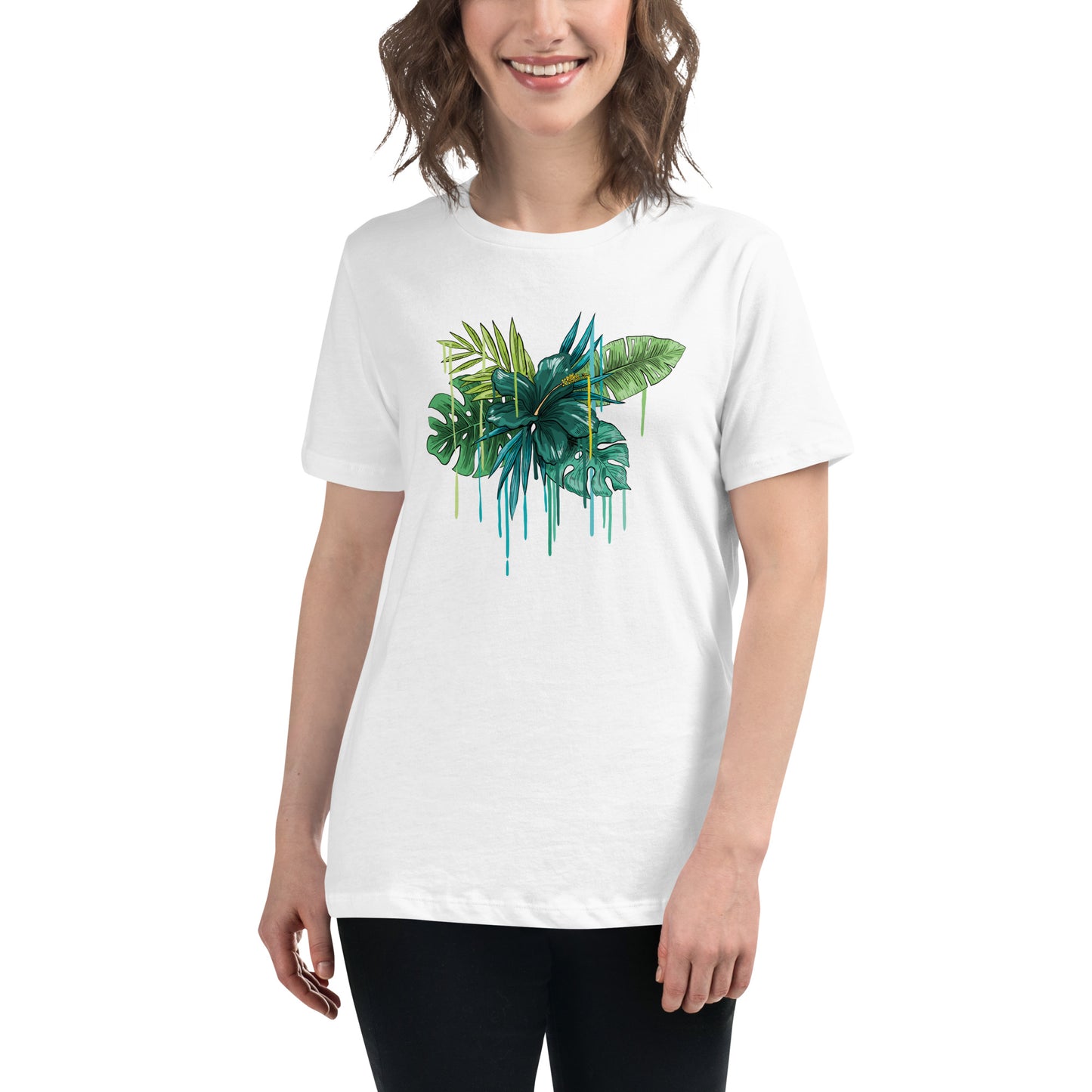 T-shirt damski o swobodnym kroju