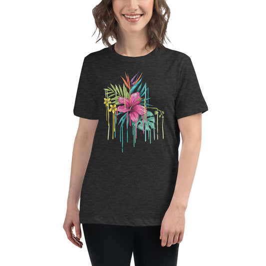T-shirt damski o swobodnym kroju
