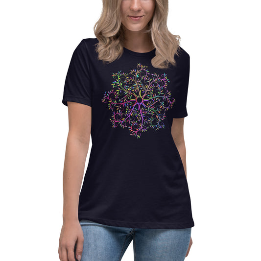 T-shirt damski o swobodnym kroju